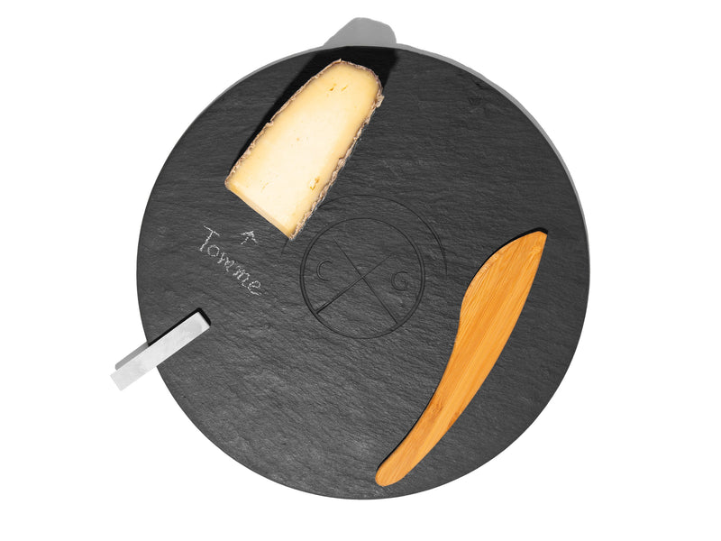 Cheese Grotto Circular Slate Cheese Board.