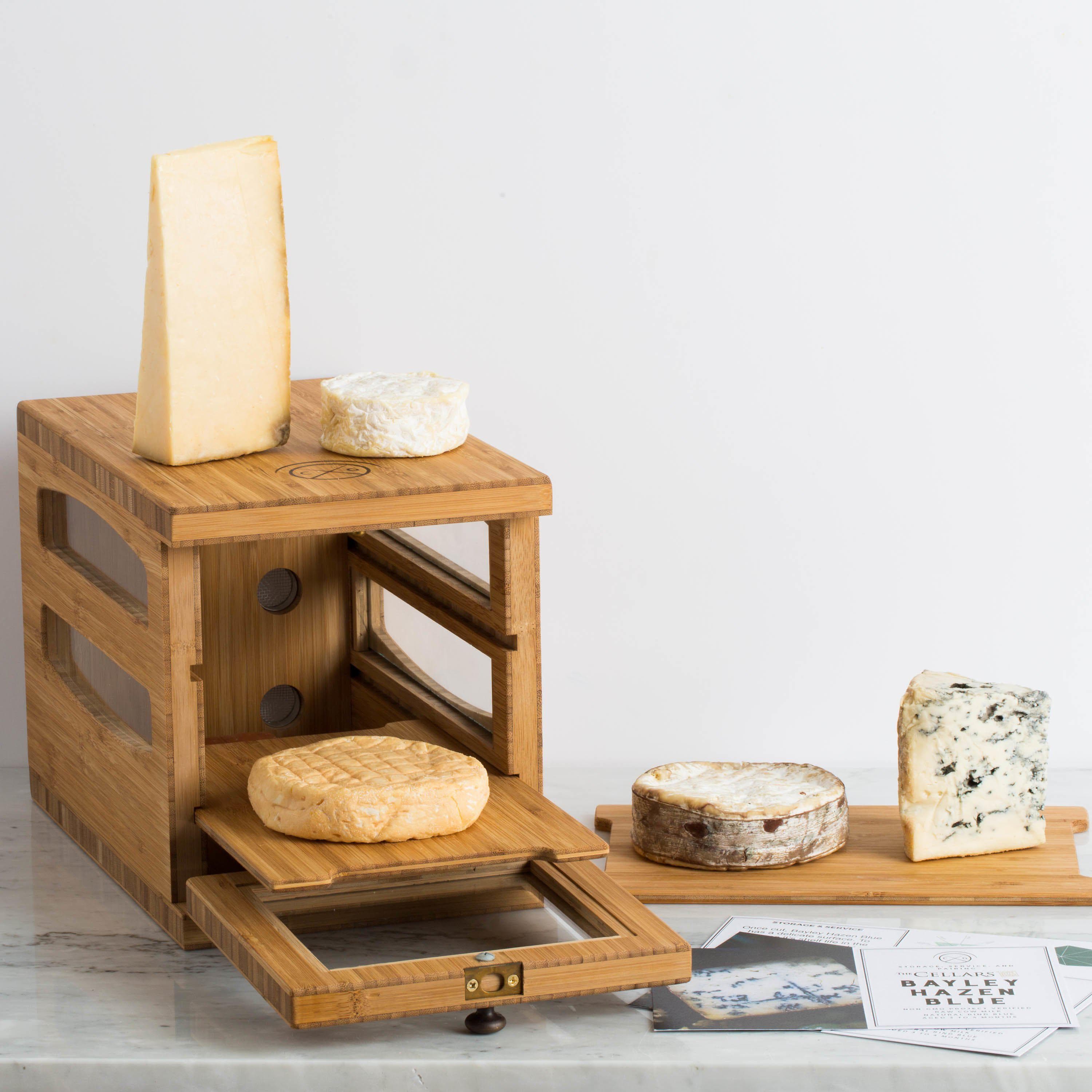 Cheese Grotto Piatto, Specialty Cheese Wooden Storage