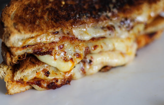 grilled cheese with pepper paste