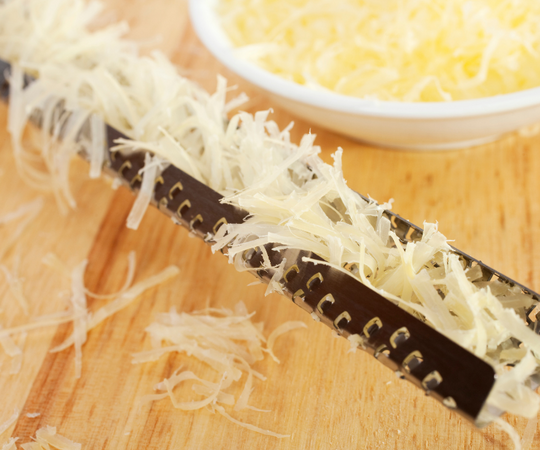 microplane for grating cheese