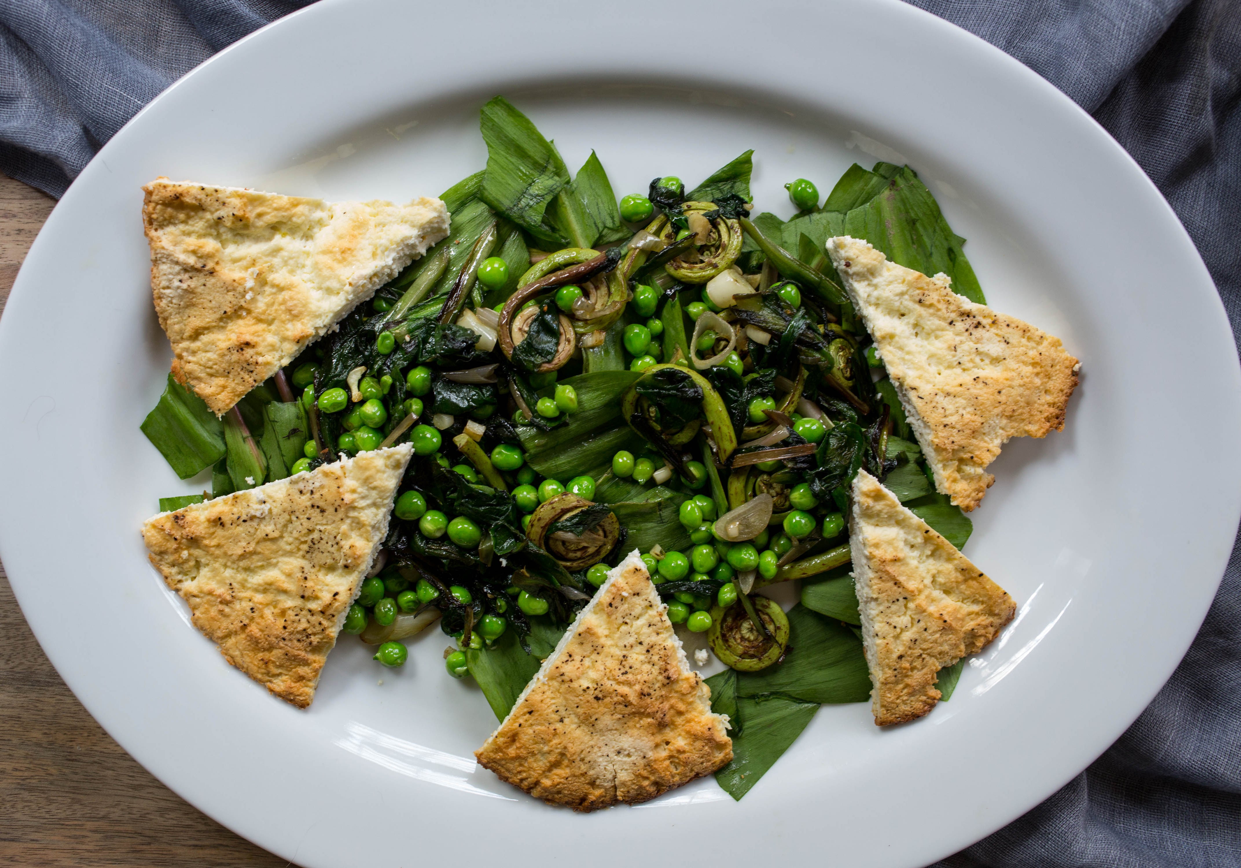 Slow-Baked Golden Ricotta with Spring Vegetables Recipe – Cheese Grotto