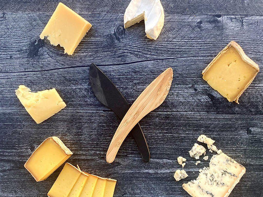 how to cut different shapes of cheese for serving
