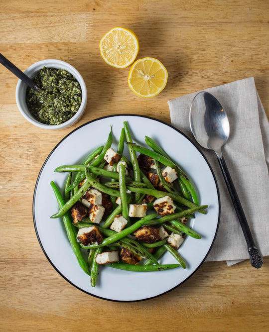 Pan-Fried Paneer & Green Beans-Cheese Grotto