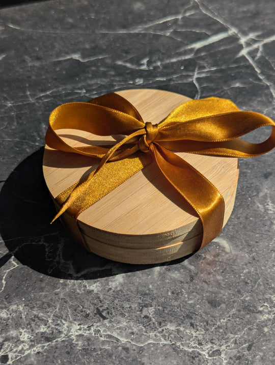 Custom Logo Beverage Coasters, Gift Set of 4