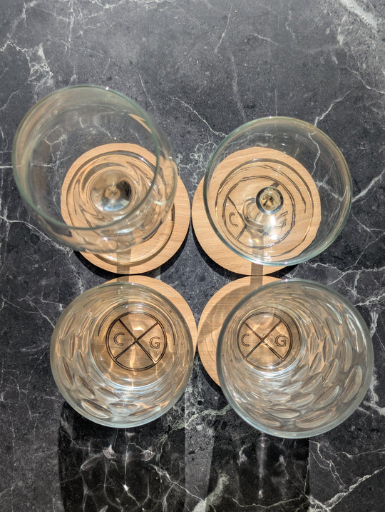 Beverage Coasters, Gift Set of 4