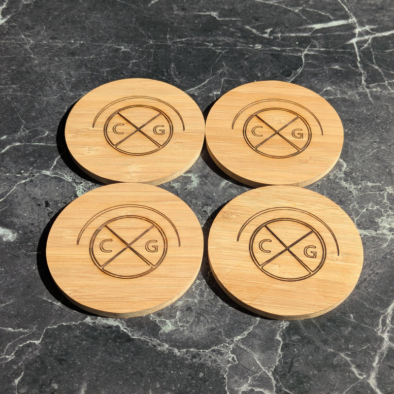 Cheese Grotto Beverage Coasters, Gift Set of 4