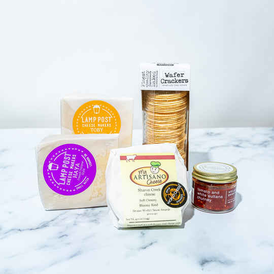Artisan Cheese, Chutney & Crackers Gift Package