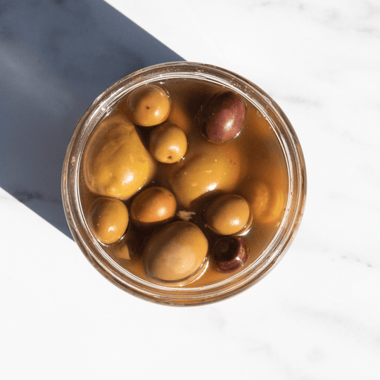 Dequmana | Mixed Olives with Herbs, 12oz
