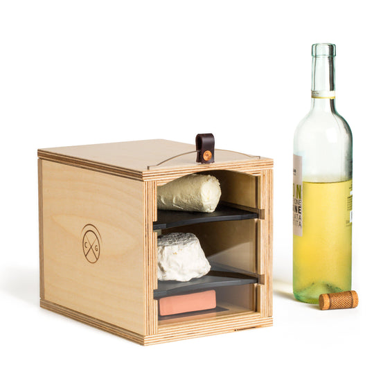 Cheese Grotto Piatto, Specialty Cheese Wooden Storage
