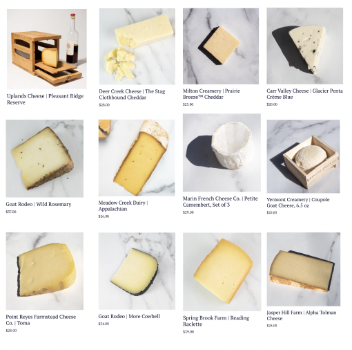 Types Of Cheese Chart